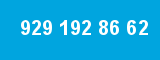 929 192 86 62 929 192 86 62